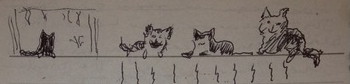 Drawing of cats