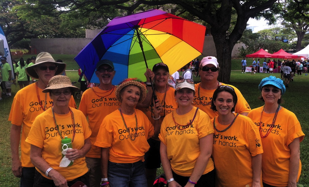 The LCH team just before the AIDS Walk