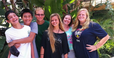 Pastor Angela and the teens from O‘ahu who attended WSYG.