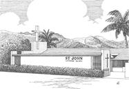 St. John church building graphic