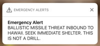 The missile alert