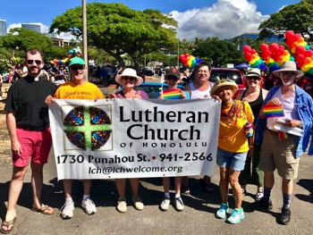 LCH contingent in pride parade