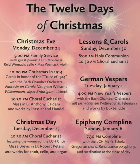 Christmas worship services