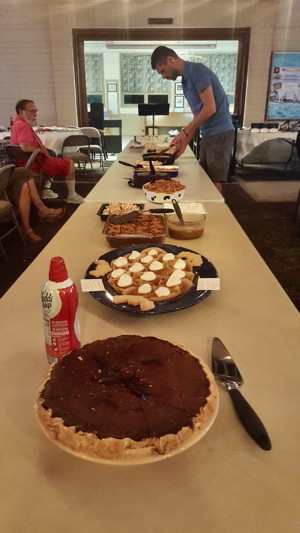 The dessert table