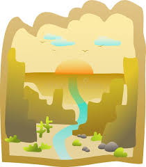 desert river graphic