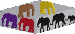 7 elephants graphic