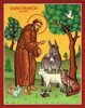 St. Franci and animals graphic