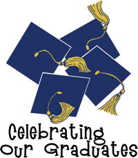 celebrating grads graphic