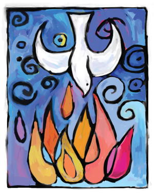 Pentecost dove graphic