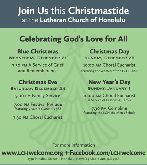 Christmas services listing