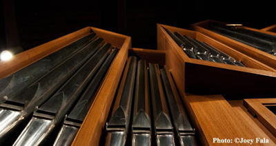 The von Beckerath organ, photo by Joey Fala