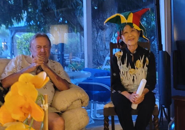 Fred Benco and Liane Sakai at an ‘Ohana Gathering.