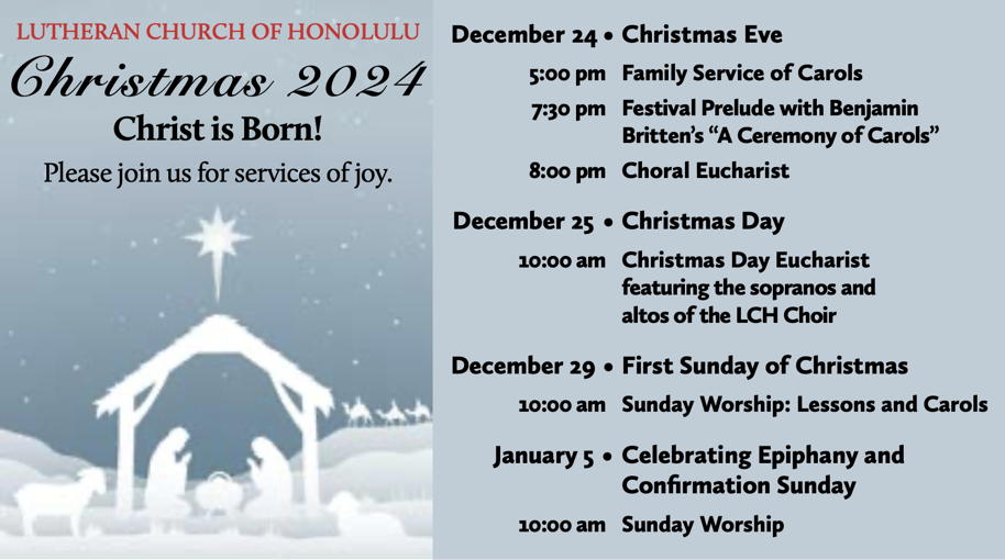 Christmas worship listing