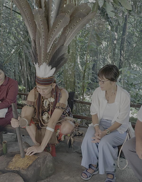 Pr. Margrethe at the “Mari-Mari Cultural Center” in Kota Kinabalu