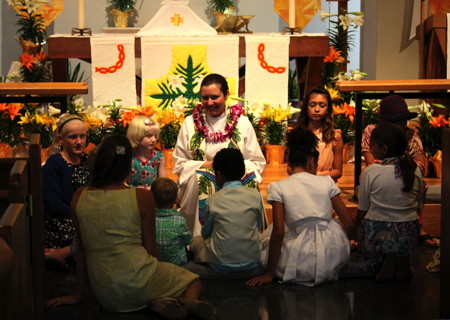 The children's sermon on Easter morning