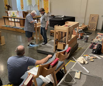 Working on the LCH continuo organ