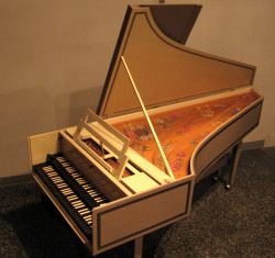 The Cammack harpsichord in the LCH Nave.