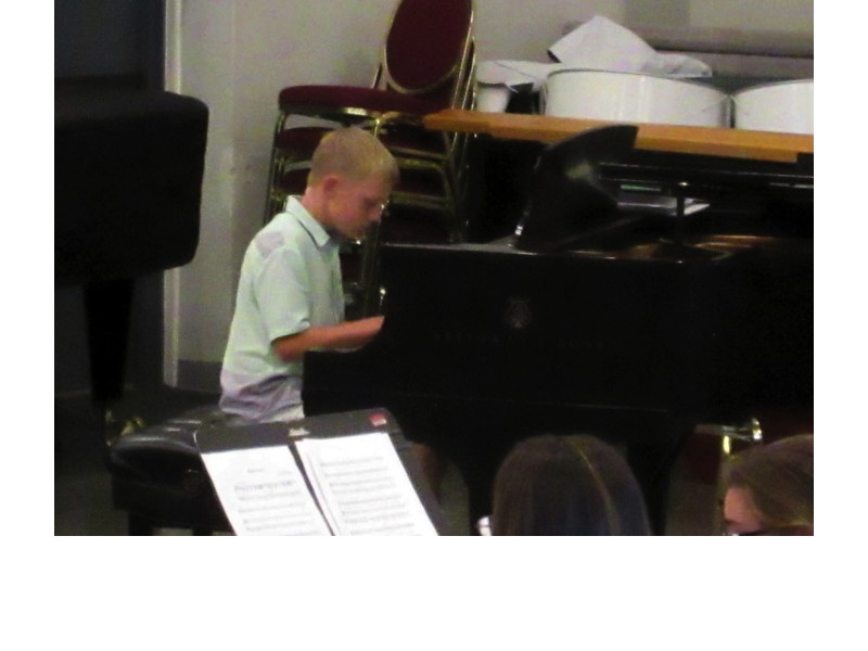 A boy played Beethoven’ “Für Elise” on the piano.